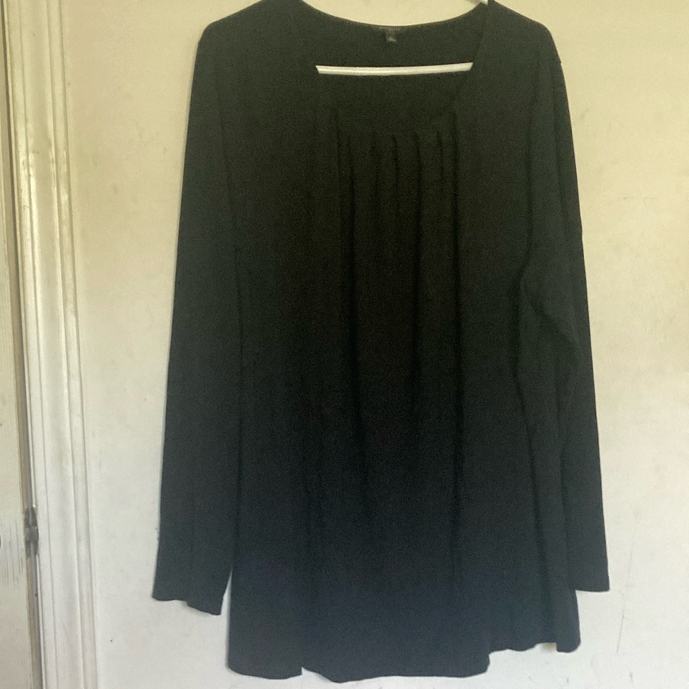 Talbots women’s size 3x black shirt short sleeve